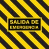 Señal de suelo antideslizante para salida de incendios